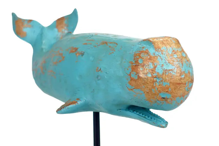 Wal Figur Türkis 40 cm