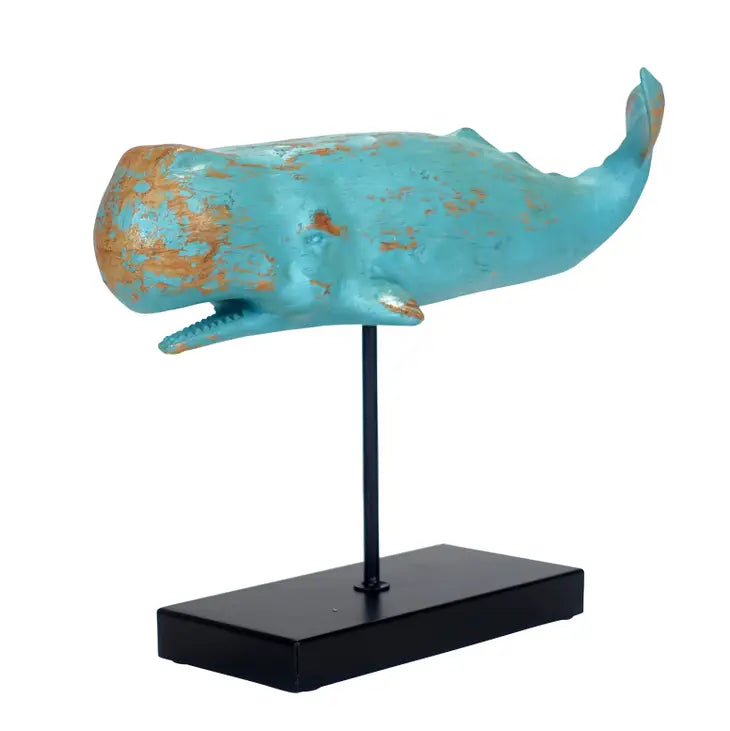 Wal Figur Türkis 40 cm