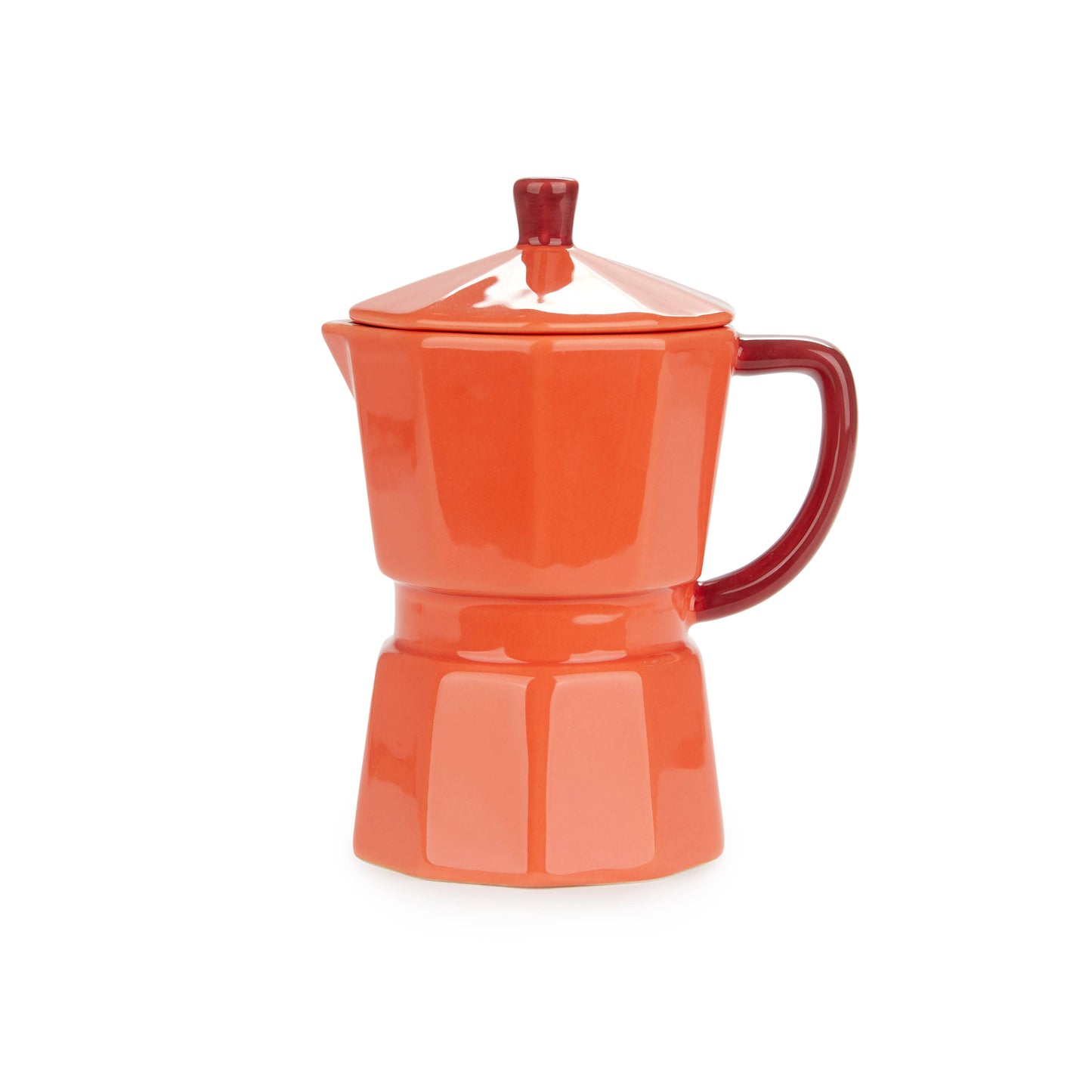 Becher Mokka,rot,350 ml,Keramik