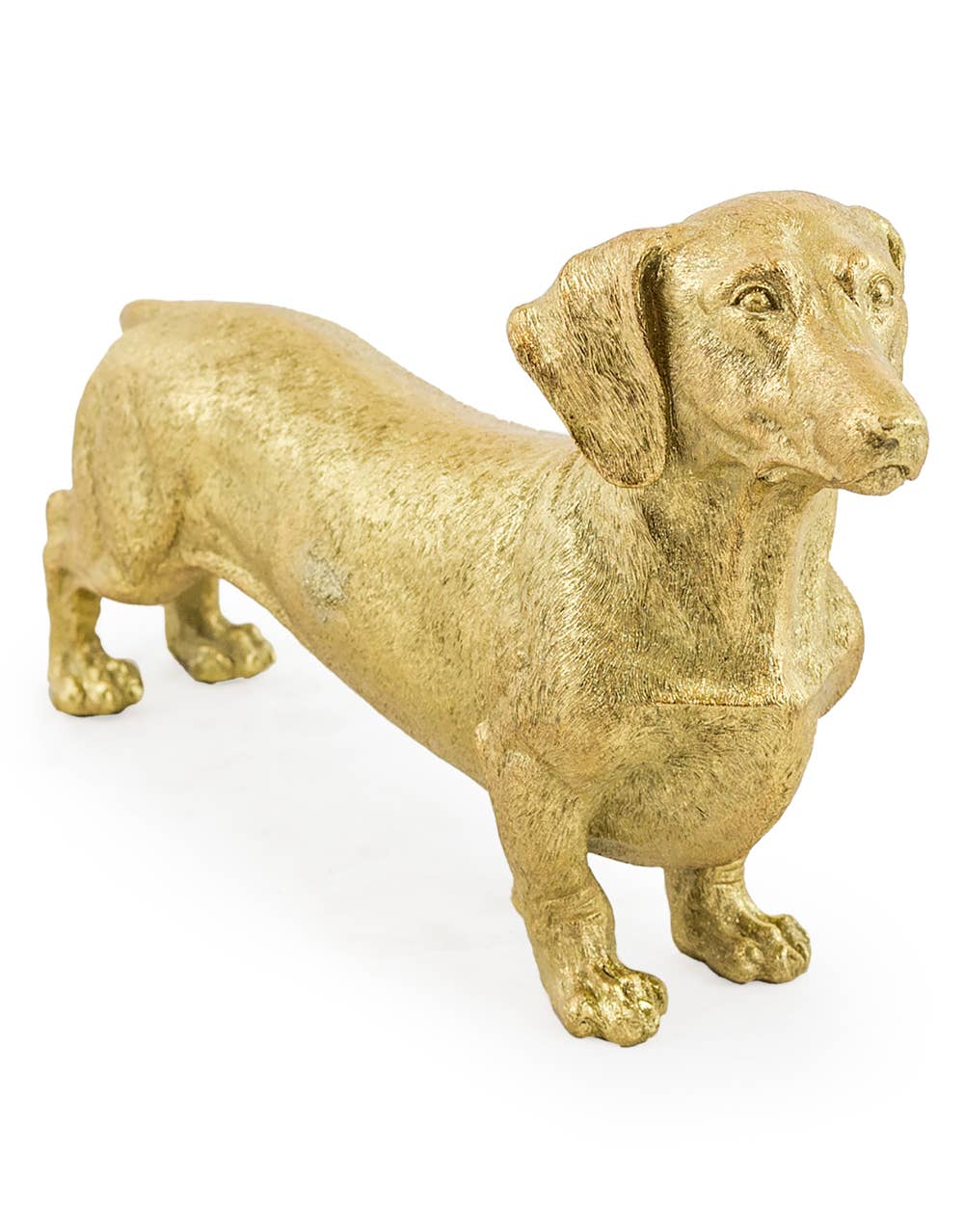 Goldene Dackelhund-Figur